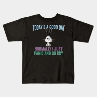 A Good Not a Normal Day funny sarcastic vintage design Kids T-Shirt